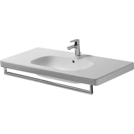 Duravit D-Code Полотенцедержатель труба с квадратным сечением, 100.9x1.4см, хром