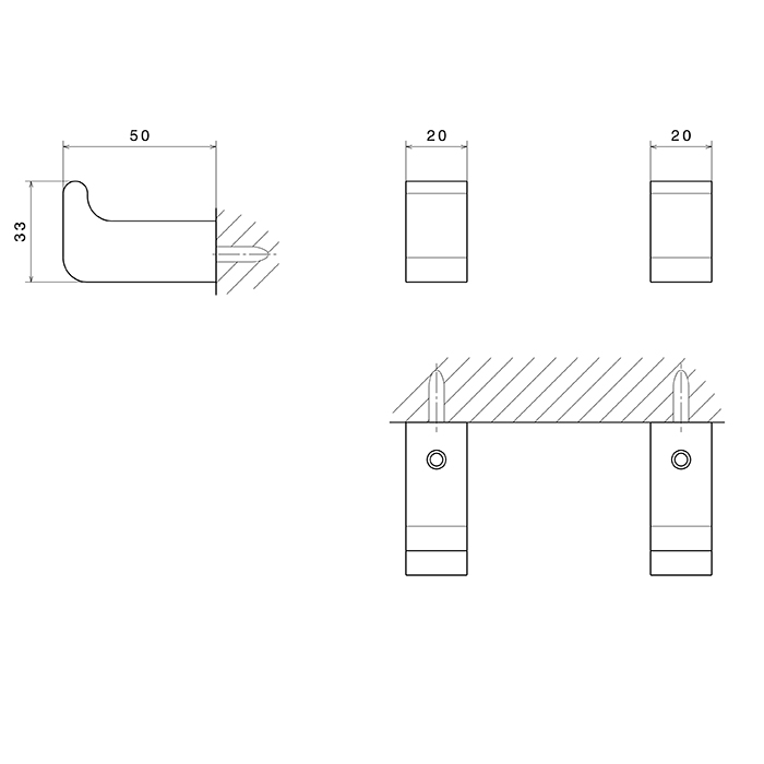 Newform Accessori quadri Крючок для халата, цвет: хром