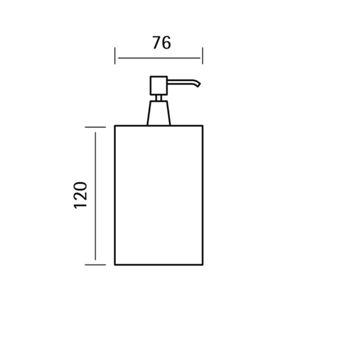Cisal Xion Дозатор для жидкого мыла, настольный, цвет: нержавеющая сталь