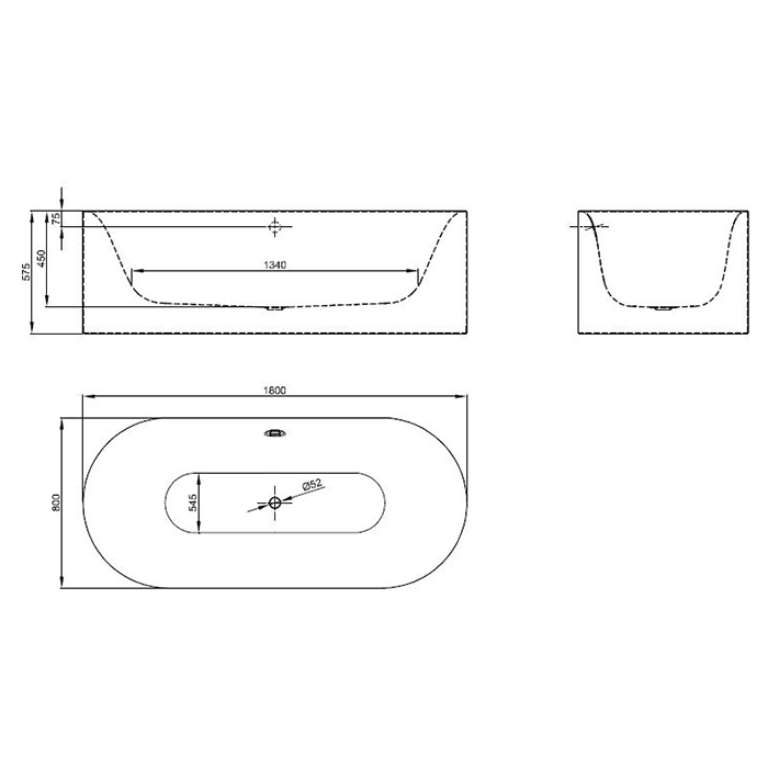 BetteLux Oval Silhouette Ванна отдельностоящая овальная 180x80x45 см, цвет: blue satin