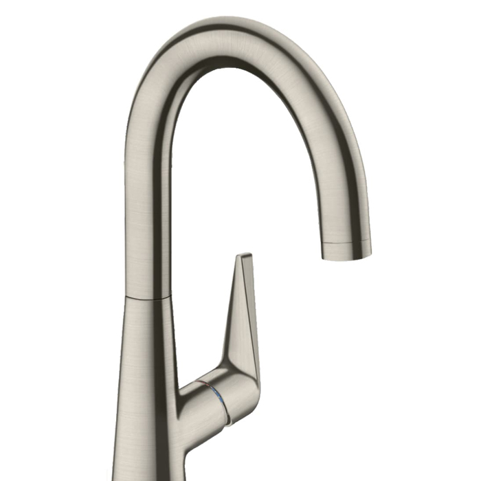 Hansgrohe Talis M51 Смеситель для кухни, на 1 отв однорычажный, поворотный излив 174мм, 1jet, h215мм, цвет: нержавейка