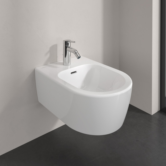Villeroy&Boch Skyla Биде подвесное 37x53см, с 1 отв., цвет: альпийский белый