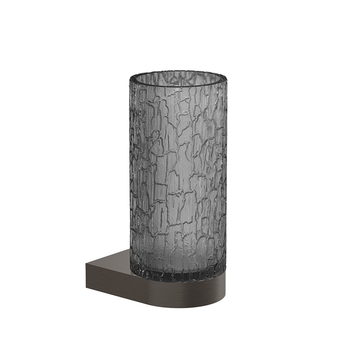 Gessi Incastri Стакан подвесной, цвет: Black Metal Br. PVD/Light Smoke