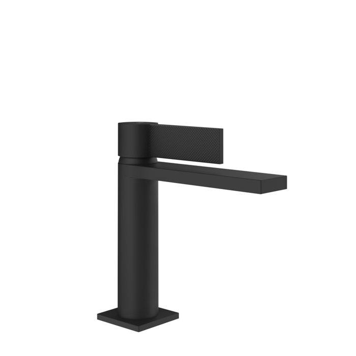 Gessi Inverso Diamantato Смеситель для раковины, 1 отв., с донным клапаном "Stop&Go", цвет: Matte Black