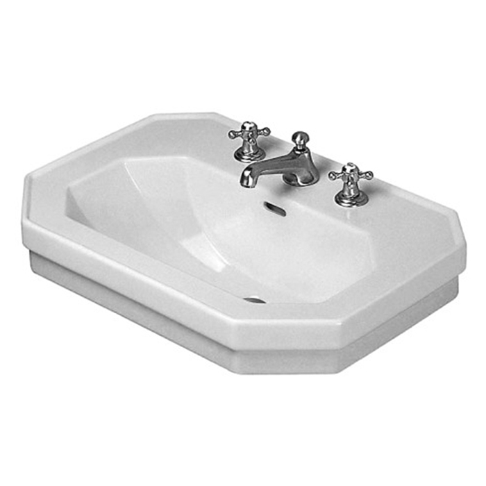 Duravit 1930 Раковина 80х55х20.5 см, 3 отв., цвет: белый