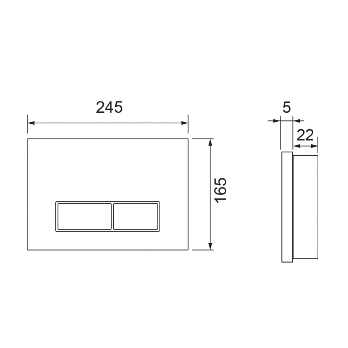 TECEspring S Панель смыва для унитаза, нерж. сталь, с покрытием против отпечатков пальцев, цвет: gold PVD
