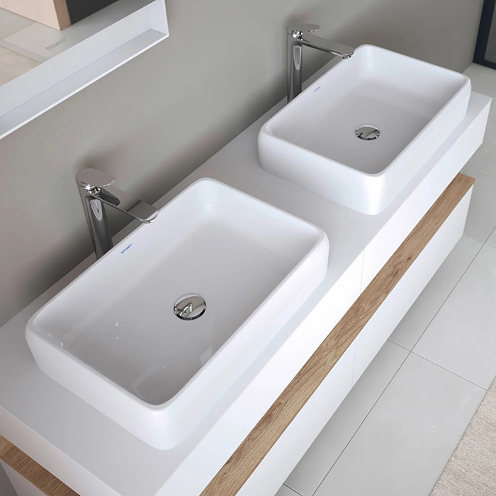 Duravit Qatego Раковина 56х40х13см., накладная, без отв., цвет: белый