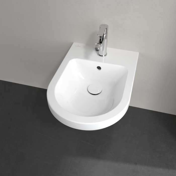 Villeroy&Boch Architectura Биде подвесное 37х53х27см., с 1 отв., цвет: альпийский белый