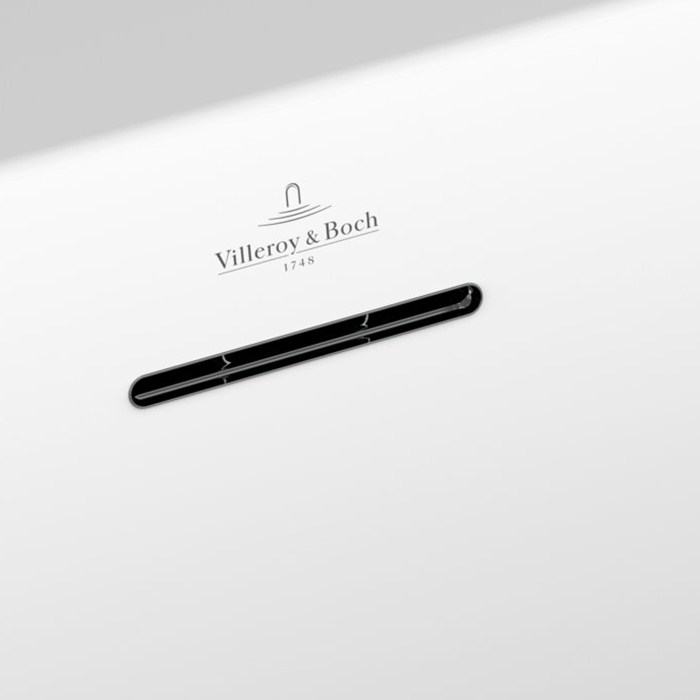 Villeroy&Boch Subway 3.0 Ванна встраиваемая 180х80х48см., слив по центру, компл. ножек, слив-перелив: белый, материал: Quaryl, цвет: альпийский белый