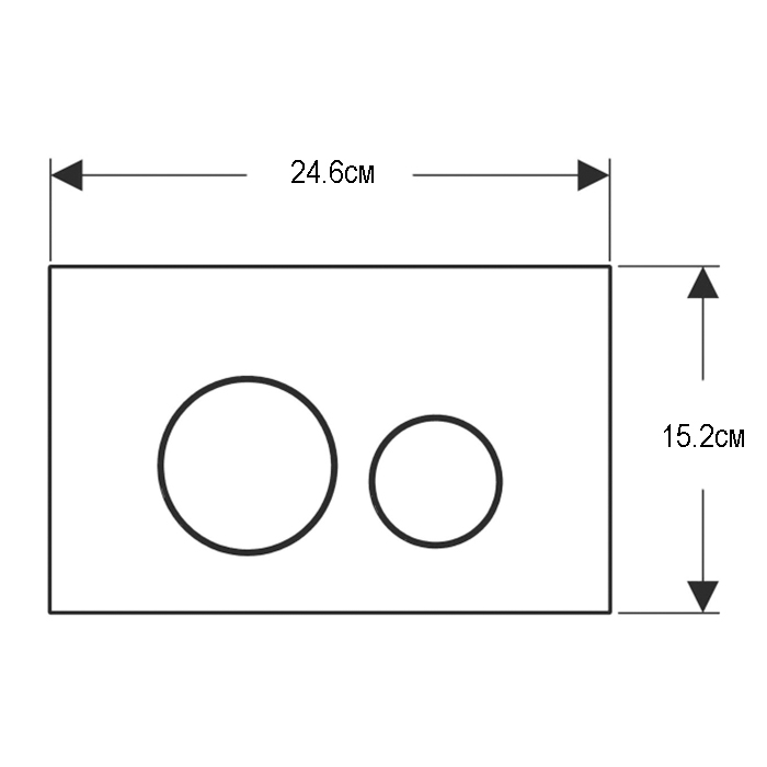 Geberit Sigma40 Клавиша для двойного смыва, круглая: Белый матовый