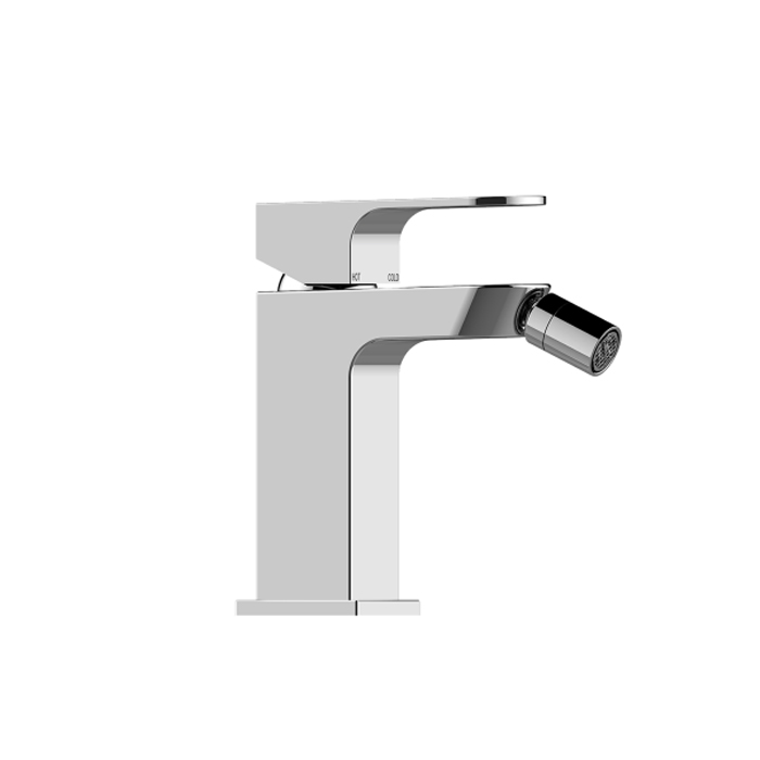 Bossini Gillo Смеситель для биде GILLO с донным клапаном 1”1/4 и гибкая подводка из нерж. Стали, цвет: хром