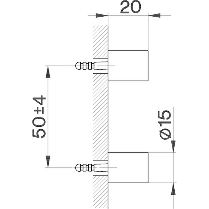 CISAL System Крепления настенные для ершика, подвесной, цвет: черный матовый