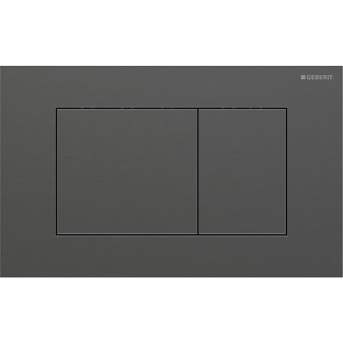 Geberit Sigma40 Клавиша для двойного смыва, квадратная: Хромированный черный