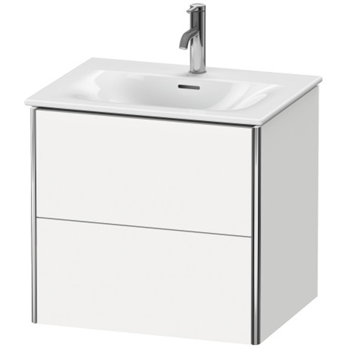 Duravit XSquare База подвесная 61x47.8x56см с раковиной, 2 яшика, цвет: глянцевый белый