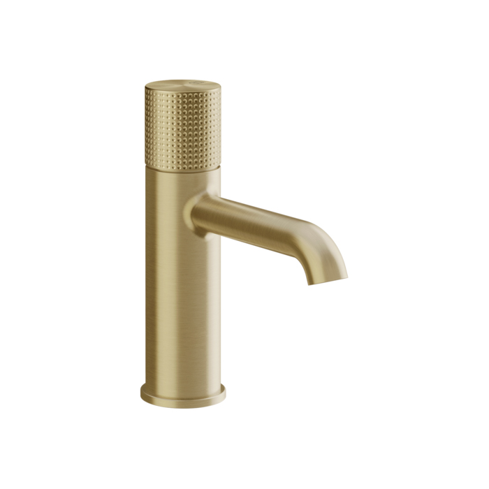 Gessi Habito Смеситель для раковины, 1 отв., с донным клапаном, цвет: Brass Brushed PVD