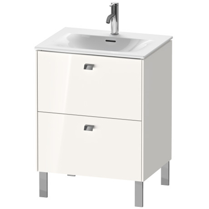 Duravit Brioso База напольная 62x47.9x68.5см с раковиной, 2 ящика, цвет: глянцевый белый