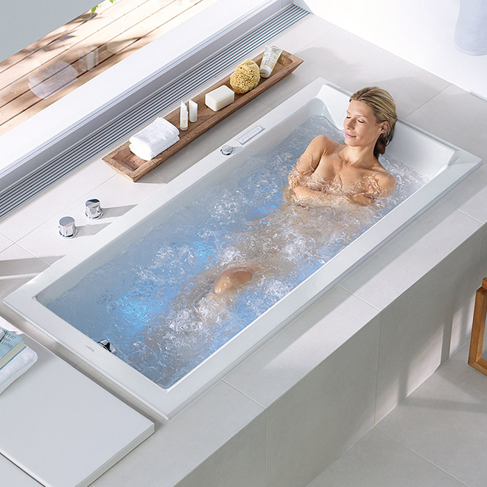 Duravit Darling New Ванна встраиваемая 190х90х60см., комплектация Combi-System L, акрил, цвет: белый