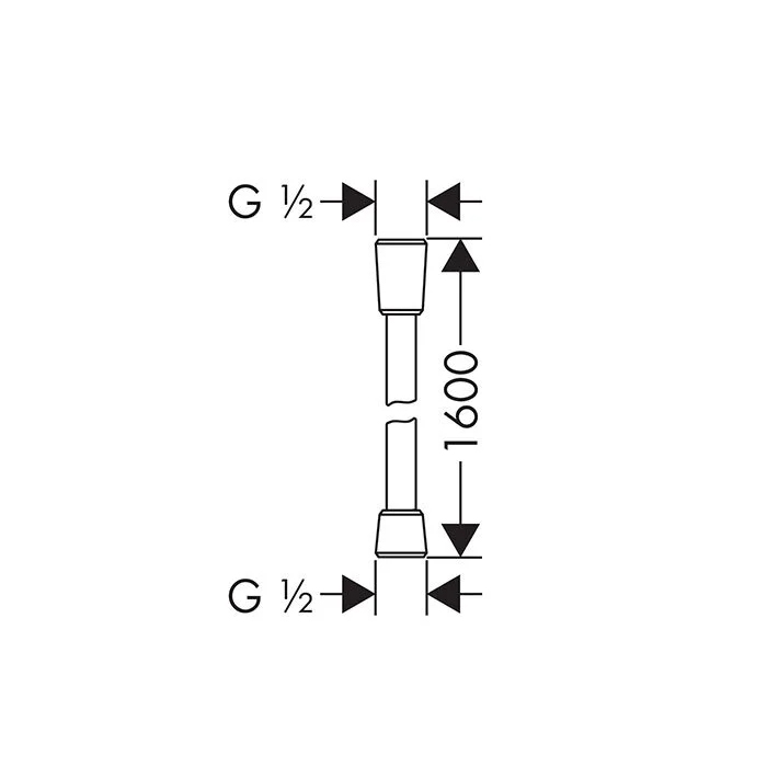 Hansgrohe Isiflex Шланг для душа 160см., цвет: золото