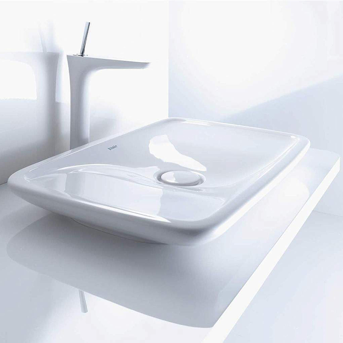 Duravit PuraVida Раковина 70x42см., накладная, без отв., без перелива, цвет: белый