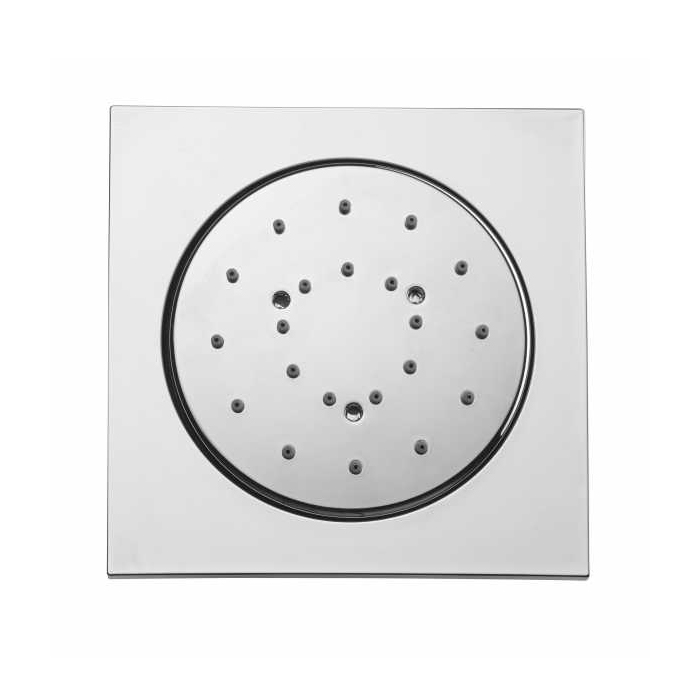 Bossini Cubic Reg Форсунка для душа 10х10см., настенная, поворотная, цвет: хром