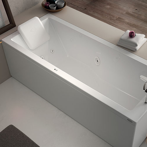 JACUZZI ENERGY Ванна с г/м 180x80x57см, без панели , смеситель, кит (форсунки, водозаборник,слив), SX, цвет белый