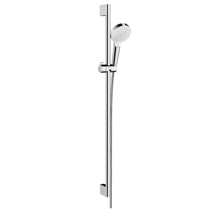 Hansgrohe Crometta Vario Unica Душевой набор: штанга 900mm, ручной душ, 2jet (Rain, IntenseRain), шланг, цвет: белый/хром