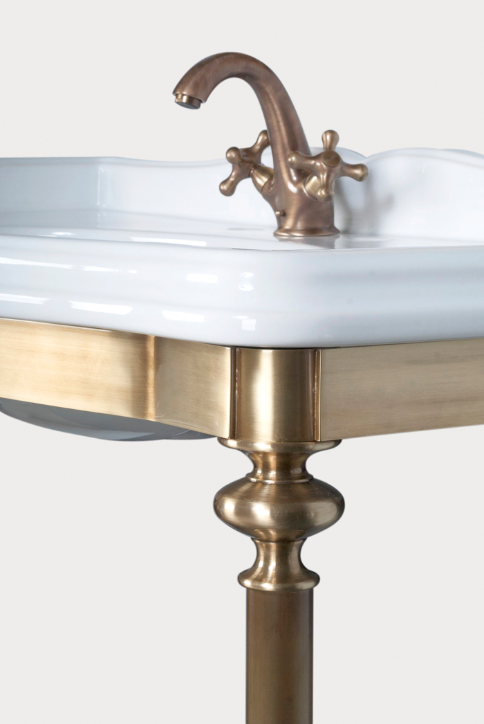 TW Bristol 874.2, Консоль напольная 105х56см., с раковиной на 1 отв., цвет:бронза