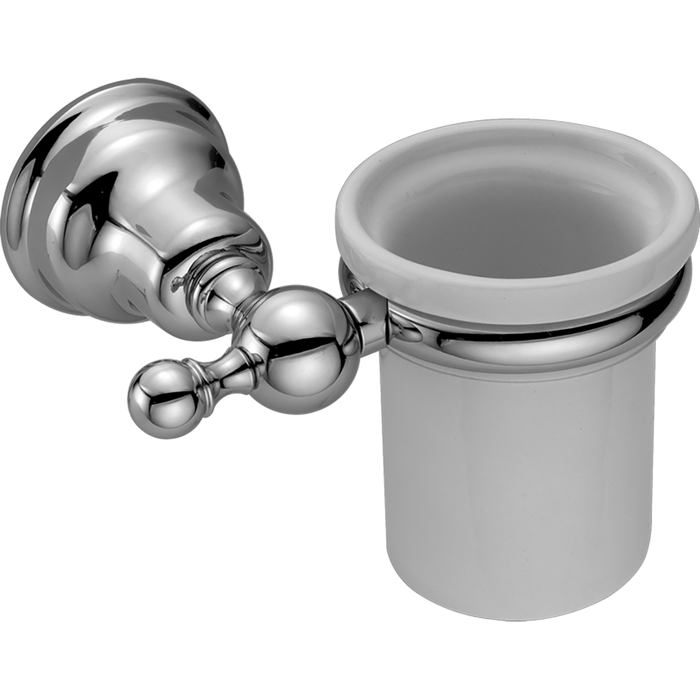 CISAL Arcana Стакан подвесной керамический, цвет: белый/хром