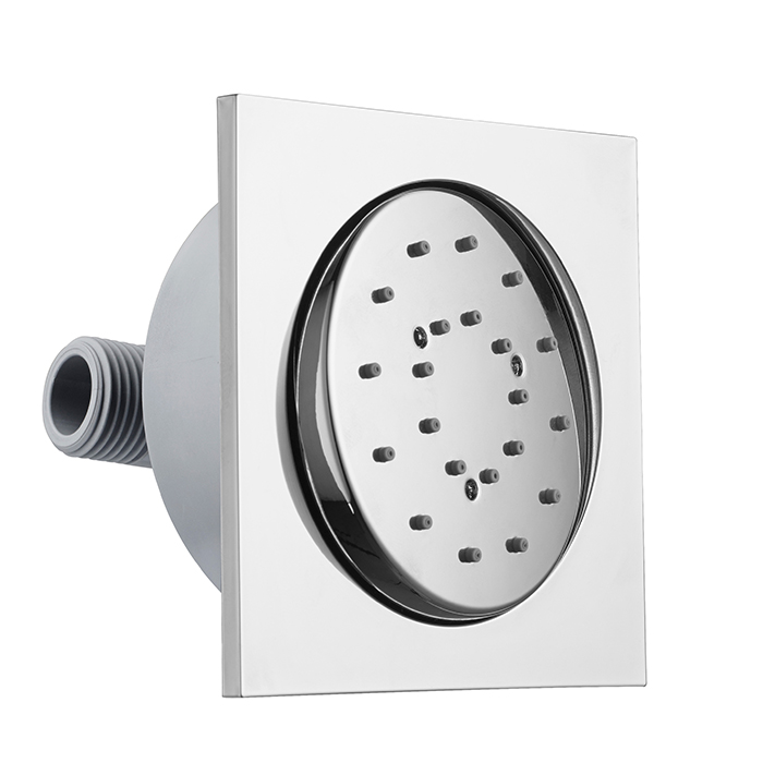 Bossini Cubic Reg Форсунка для душа 10х10см., настенная, поворотная, цвет: хром