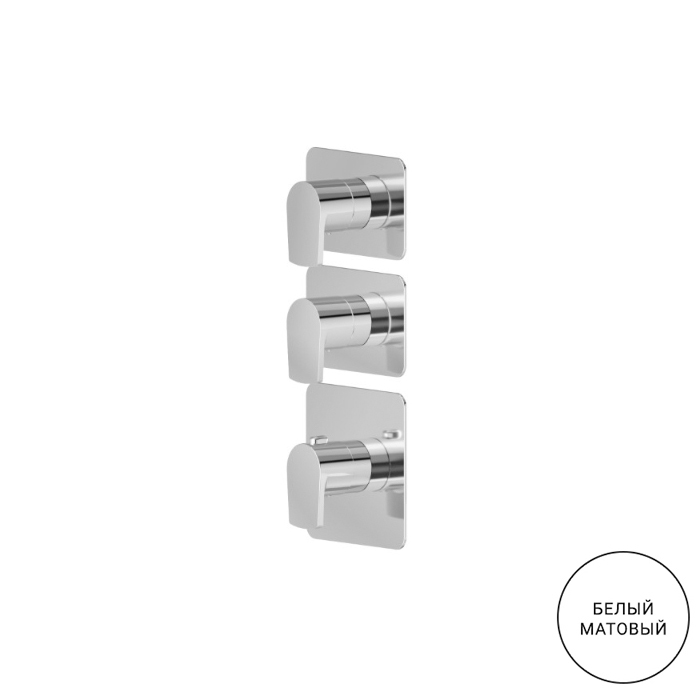 Newform Haka Смеситель для душа, термостатический, на 2 источника, цвет: белый матовый