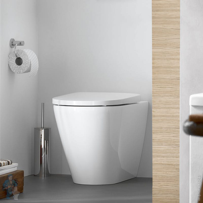 Duravit D-Neo Унитаз 37х58х40см., напольный, безободковый, слив в стену, цвет: белый