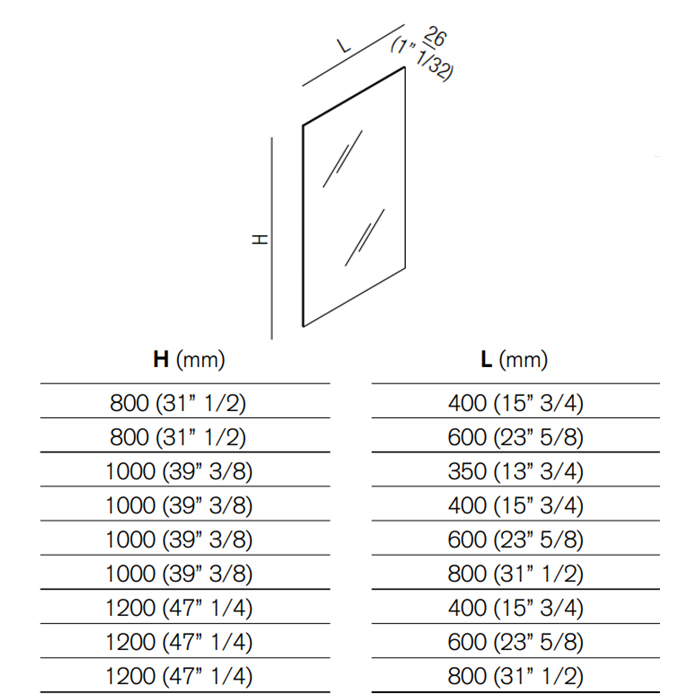 Agape Nudo Зеркало настенное 80x100x2.6 см