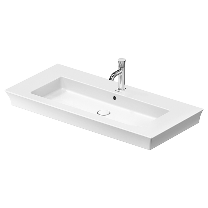 Duravit White Tulip Раковина накладная 105х49см, с переливом, с 1 отв., цвет: белый