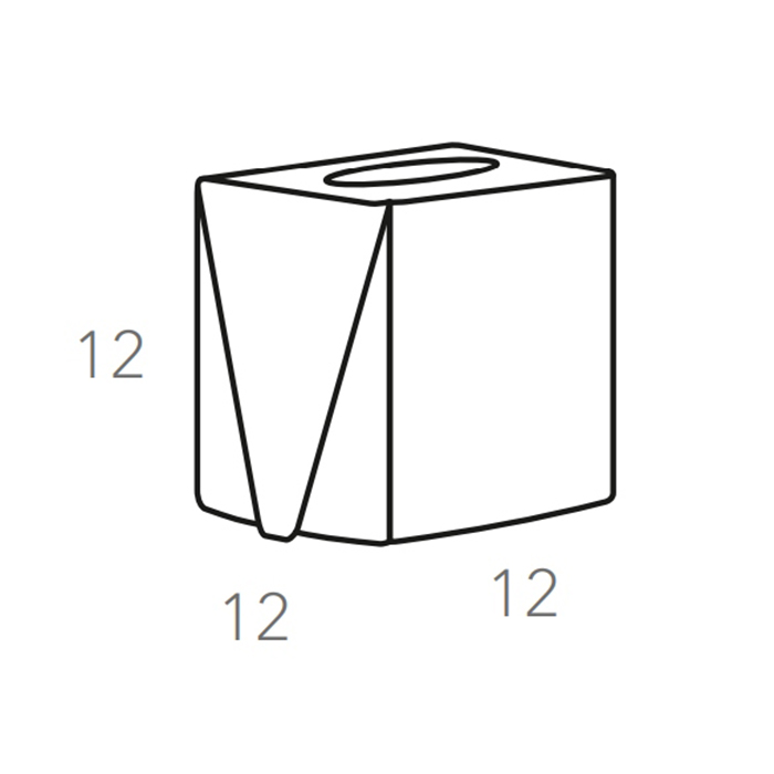 ADJ Салфетница Kleenex, 12x12xH12 см., цвет: устричный/пепельная роза
