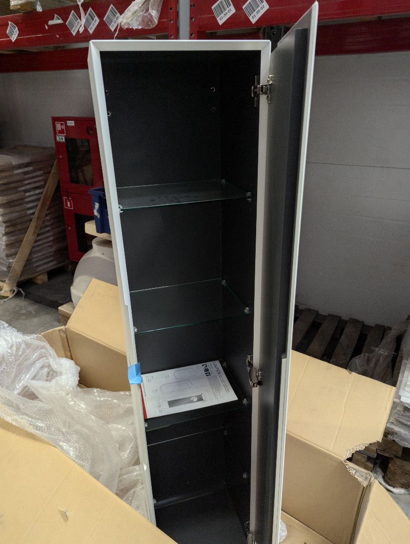 Laufen Palomba Шкаф подвесной, 36х31х165см, с 1 дверцей, DX, цвет: белый матовый