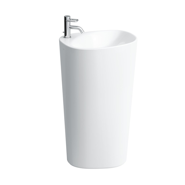 Laufen Palomba Раковина 52.5х40х90 см, 1 отв., напольная, покрытие LLC, цвет: белый
