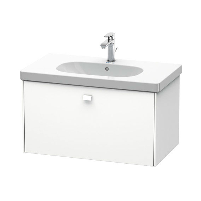 Duravit  Brioso Тумба подвесная 82х46.9х45.2см, с раковиной, с 1 выдвижным ящиком, цвет: белый матовый