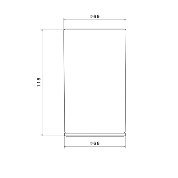 Newform Accessori tondi Стакан, черная керамика