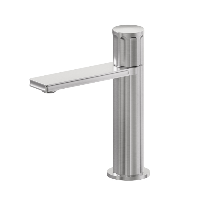 Newform Ionika Смеситель для раковины, 1 отв., цвет: PVD brushed stainless steel