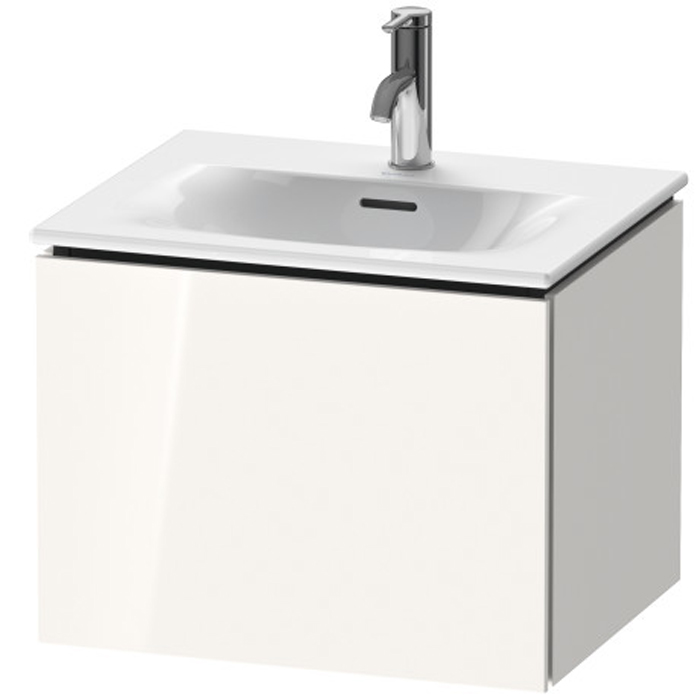 Duravit L-Cube База подвесная 52x42.1x40см с раковиной, 1 выдвижное отделение, цвет: глянцевый белый