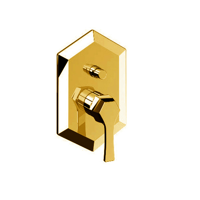 CISAL Cherie Встраиваемый однорычажный смеситель для ванны/душа, цвет: золото
