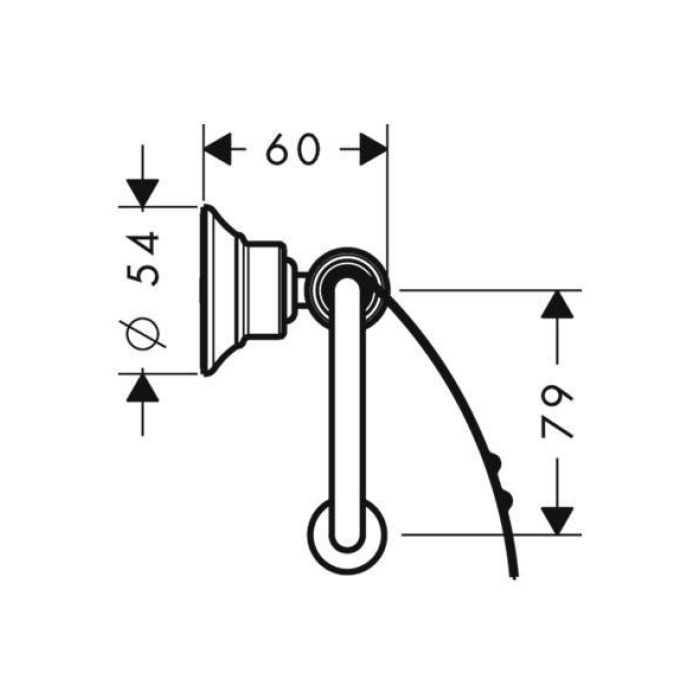 Axor Montreux Держатель для туалетной бумаги, подвесной, цвет: хром