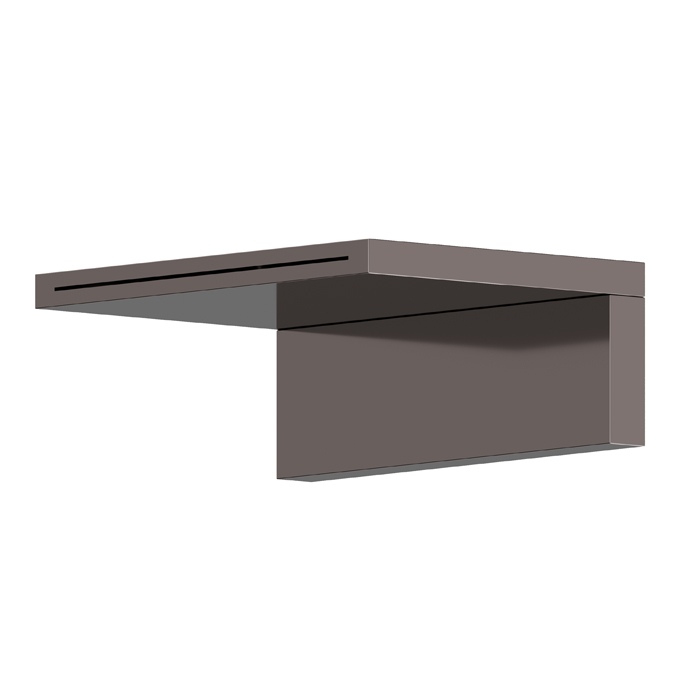 Newform Cascate Излив водопадный, цвет: PVD gun metal