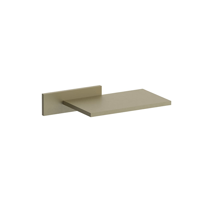 Fantini Venezia/Milano Излив для ванны, встраиваемый, (наружная часть), Dx, цвет: Matt British Gold PVD