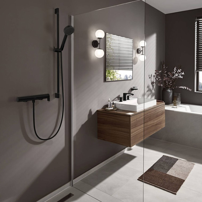 Hansgrohe Vivenis Смеситель для душа, настенный, цвет: черный матовый