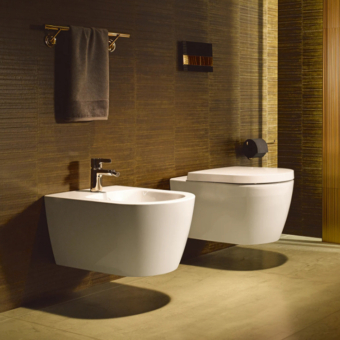 Duravit Me by Starck Биде подвесное 57х37см., 1 отв., с креплением, цвет: белый