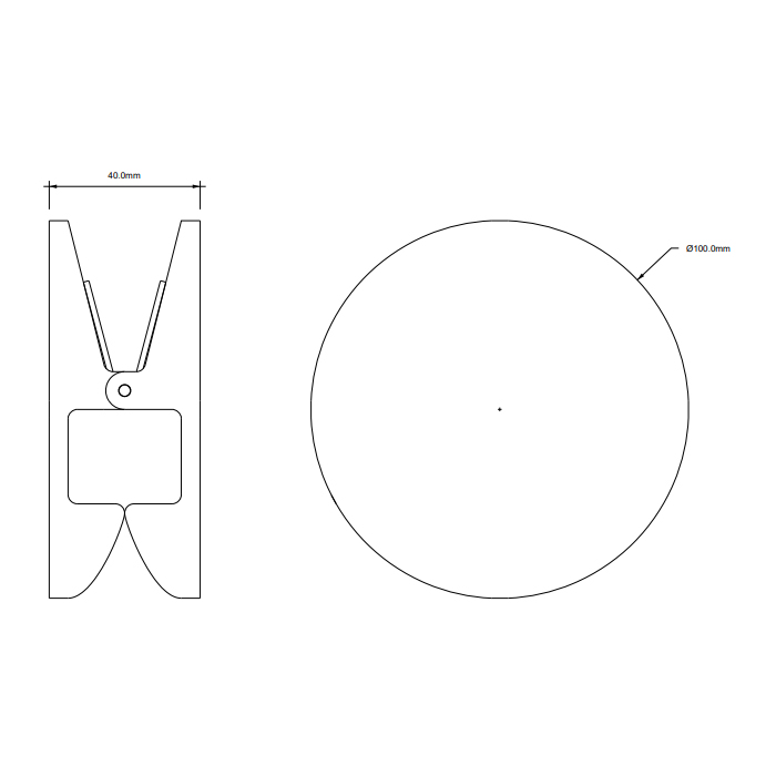 Decor Walther Pinch R/L Крючок/зажим, цвет: золото матовое