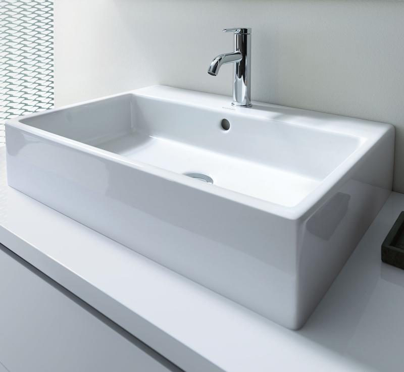 Duravit Vero Раковина 80х47 см, 1 отв., с переливом, цвет: белый