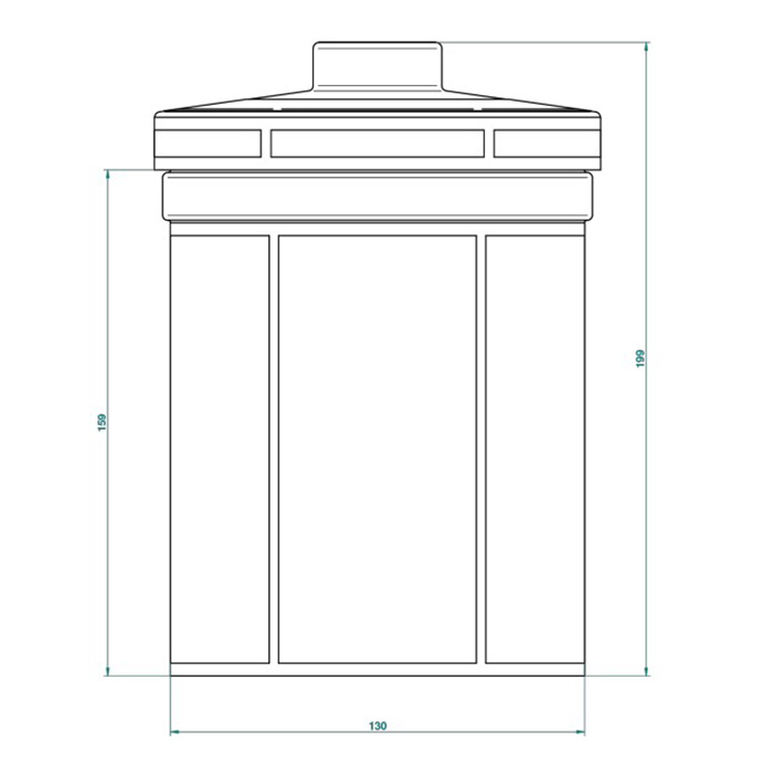 THG ITHAQUE DECOR OR Керамическая банка с крышкой, декор золото, цвет: белый