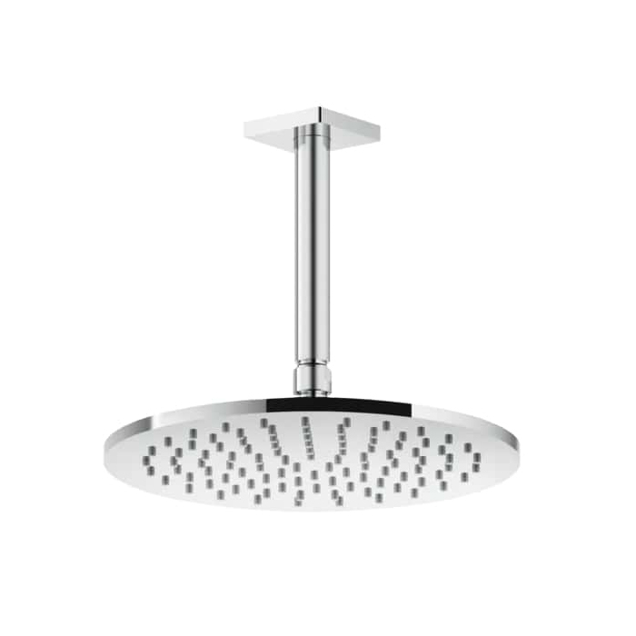 Gessi Rilievo Потолочная душевая головка шарнирная на 1/2", Ø250мм, длина изгот. под заказ (105 - 1855мм), цвет: хром